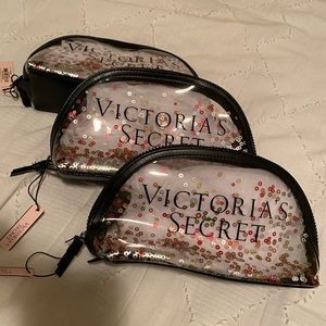 Victoria secret clear makeup bag set of 3 NWT